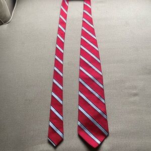 Red and Blue Striped Men's Tie